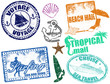 Vecteur : Summer stamps Summer stamps