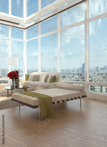 Illustration: Modern Luxury City Loft / Apartment Modern Luxury City Loft / Apartment