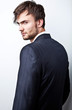 Elegant young handsome man.
