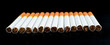 cigarettes on black background