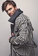Elegant young handsome man.