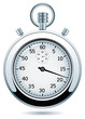 vector silver stopwatch