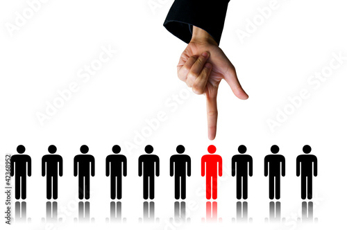 Photo: hand choice person hand choice person