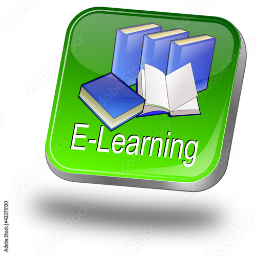Vektor: E-Learning Button E-Learning Button