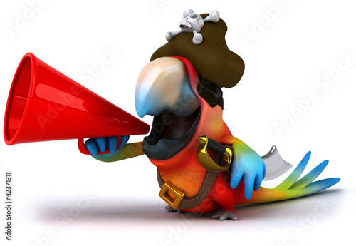 Illustration: Parrot pirate Parrot pirate