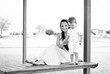 Photo: The little boy with mother on walk at the sea The little boy with mother on walk at the sea