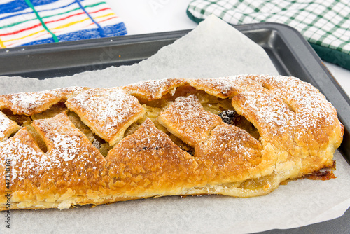 Photo: apple and raisin strudel apple and raisin strudel