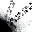 Splash shoe print background