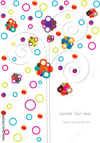 Vektor: vector background with fantastic colorful tree vector background with fantastic colorful tree