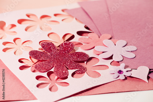 Photo: Arts and Crafts materials used for creating cards Arts and Crafts materials used for creating cards