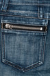 Foto: Blue jeans fabric with pocket Blue jeans fabric with pocket