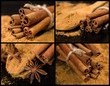 collection of cinnamon