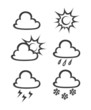 weather icon vector illustration isolated on white background