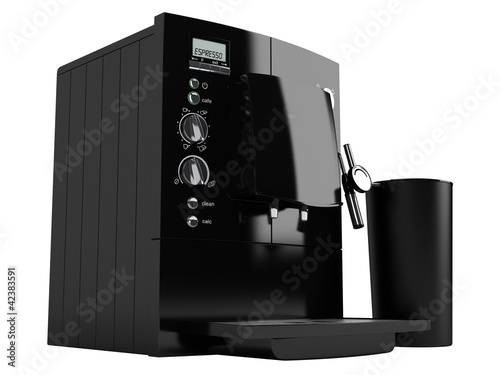 Illustration: Black coffee machine Black coffee machine