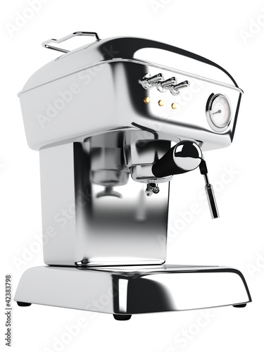 Illustration: Metal coffee maker Metal coffee maker