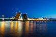 Evening view of Palace Bridge, st. Petersburg