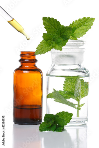 Photo: Herbal medicine or aromatherapy dropper bottle Herbal medicine or aromatherapy dropper bottle
