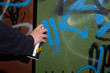 graffitisprüher in aktion