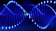 full HD Abstract blue DNA
