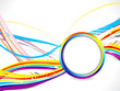 abstract colorful wace background wtih cricle