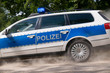 Polizei Einsatzfahrt