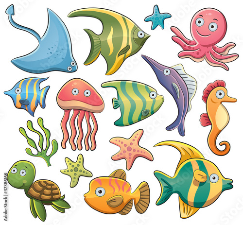 Vector: Sea Animals Collection Sea Animals Collection