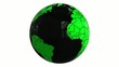 Video: world globe black and green world globe black and green