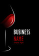 Business logo wine glass design