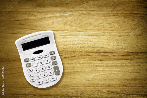 Photo: calculator on desk calculator on desk
