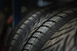 The tire tread. Conceptual background.