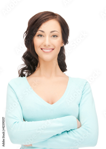 Photo: happy and smiling woman happy and smiling woman