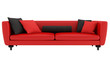 Illustrazione: Red and black sofa Red and black sofa
