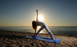 Photo: Triangle Pose (Trikonasana) Yoga Triangle Pose (Trikonasana) Yoga