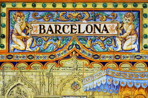 Photo: barcelona sign barcelona sign