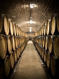 Barrels in wine cellar - Fine Art prints