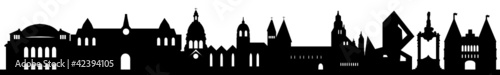 Vector: Skyline Mainz mit Wahrzeichen Skyline Mainz mit Wahrzeichen