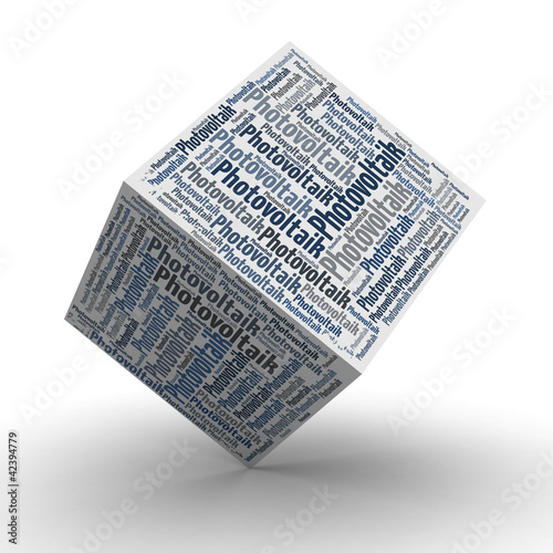 Illustration: Photovoltaik - Würfel / Cube Photovoltaik - Würfel / Cube