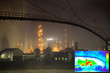 Thermal Image of Oil rafinery