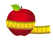 red apple