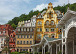 city centre of Karlovy Vary,Czech Republic