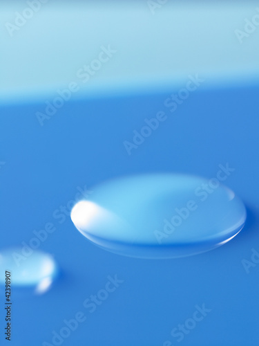 Photo: The blue water drop The blue water drop