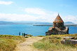 Sevanavank and lake Sevan