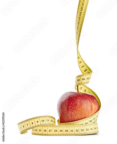 Photo: apple and tape diet healthy food fruit apple and tape diet healthy food fruit