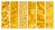 Set of pasta backgrounds