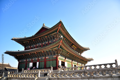 Photo: Gyeongbokgung palace in Seoul, Korea Gyeongbokgung palace in Seoul, Korea