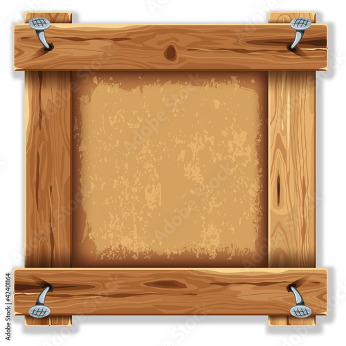 Vektor: Wooden frame Wooden frame
