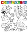 Vector: Coloring book cute bugs 2 Coloring book cute bugs 2