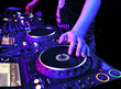 Dj playing the track