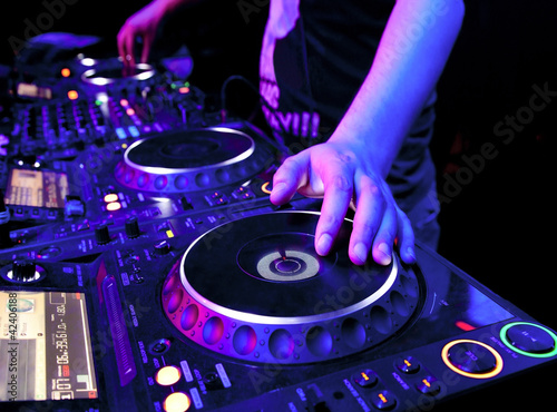 Photo: Dj playing the track Dj playing the track