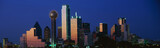 Photo: This is the skyline at dusk. It shows the Reunion Tower which is 50 stories high. This is the skyline at dusk. It shows the Reunion Tower which is 50 stories high.